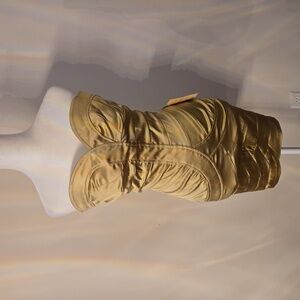 NWT Arden B Stapless Gold Bandage Bodycon Dress Womens Size XS